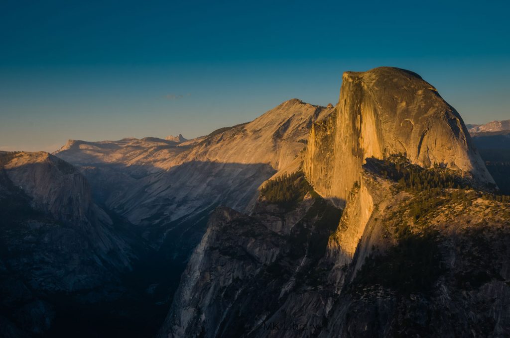 Glacier point half dome sunset yosemite