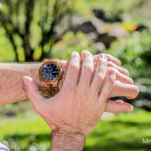 Wood watch jord