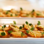 Sunflower Beet Bruschetta microgreens