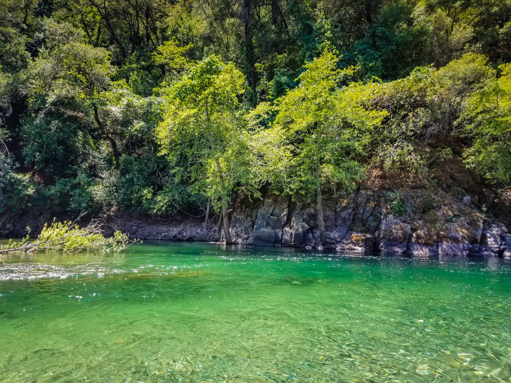 Rope swing at upper lake clementine