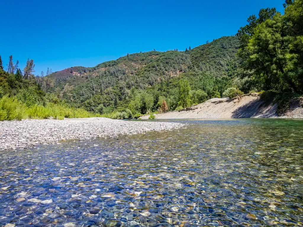 Upper lake clementine rock beach