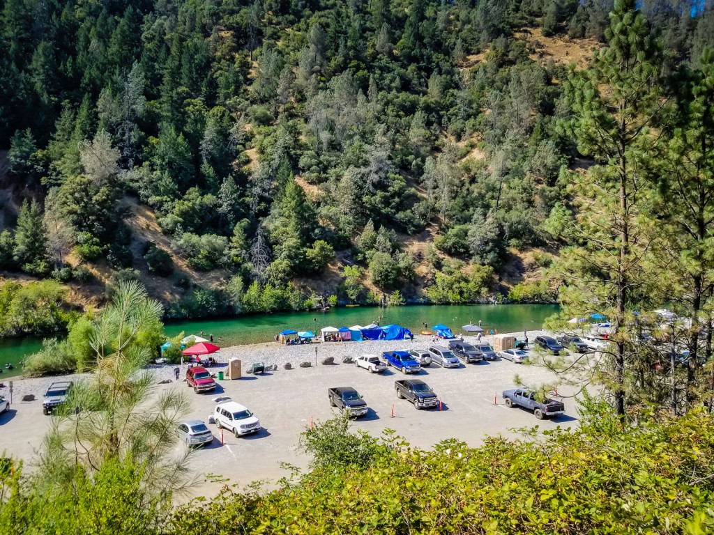 Directions, hours, and parking for the upper lake clementine beach
