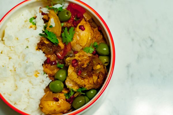 Moroccan chicken tagine featured