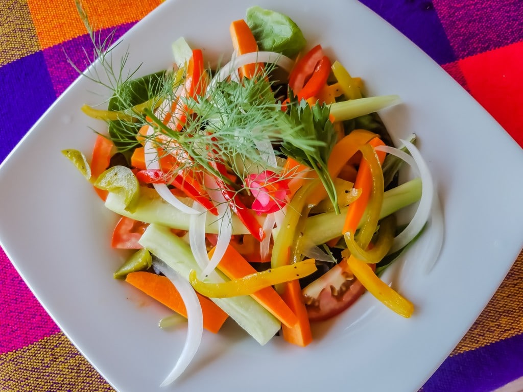 Puerto vallarta botanical gardens vegan salad