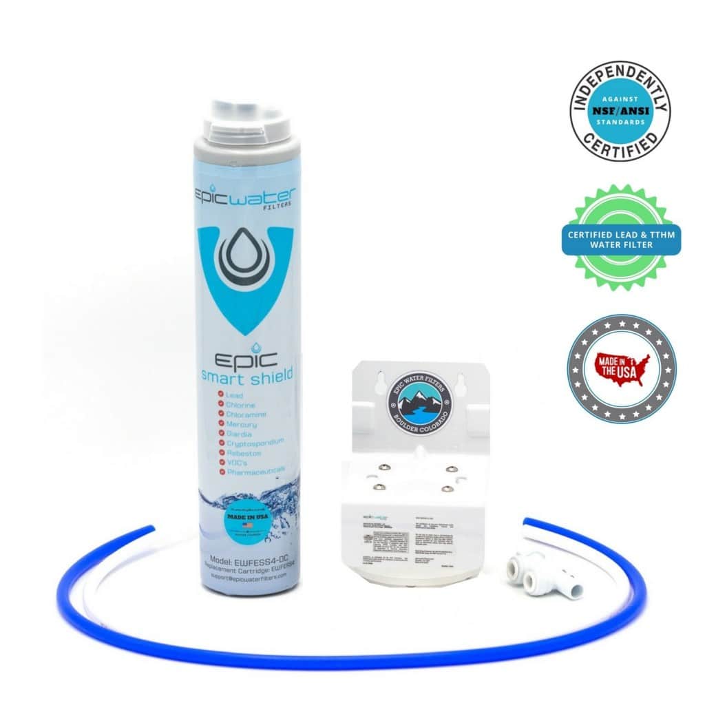 Epic smart shield under sink water filter system