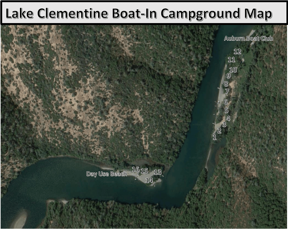 Upper lake clementine camping sites