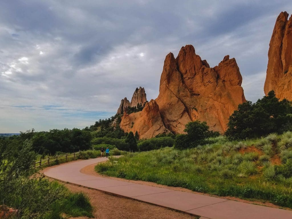 Garden of the gods winding paved trails