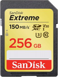 Sandisk 256gb extreme sdxc sd card - sdsdxv5-256g-gncin