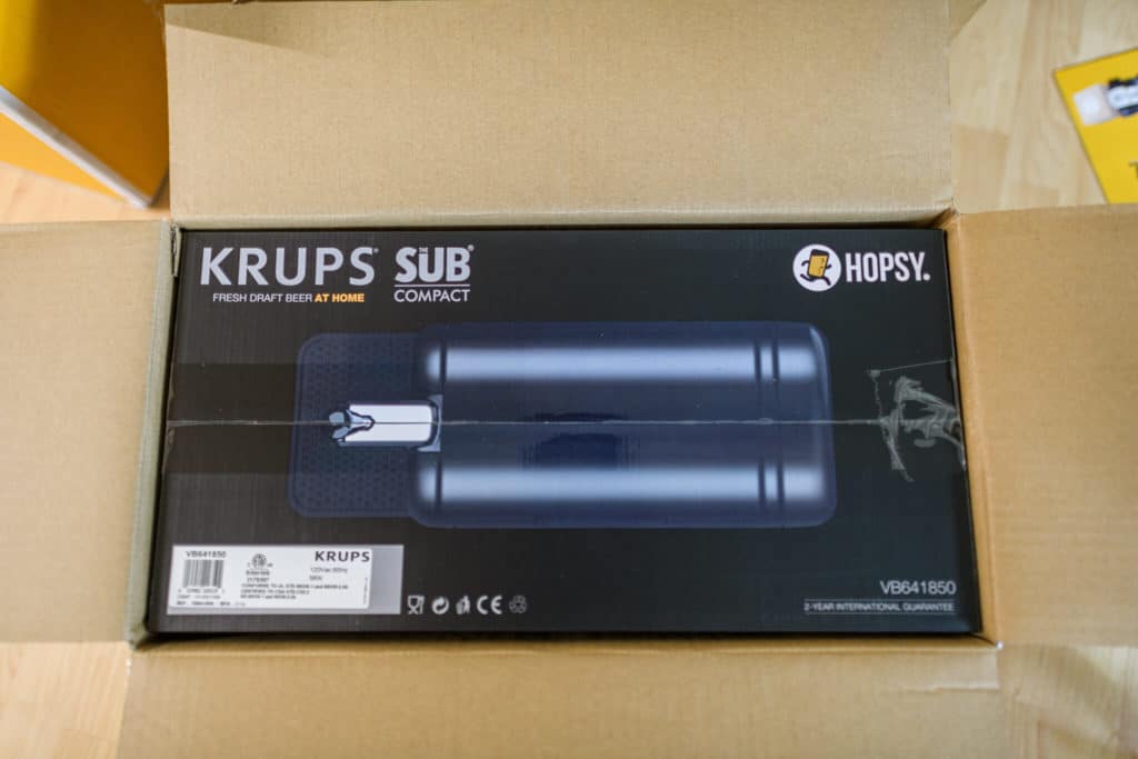 Hopsy sub home tap inside box