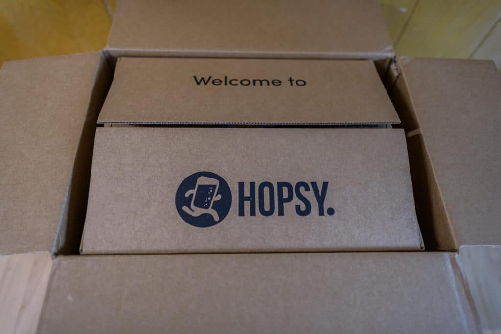 Hopsy sub home tap open outside box