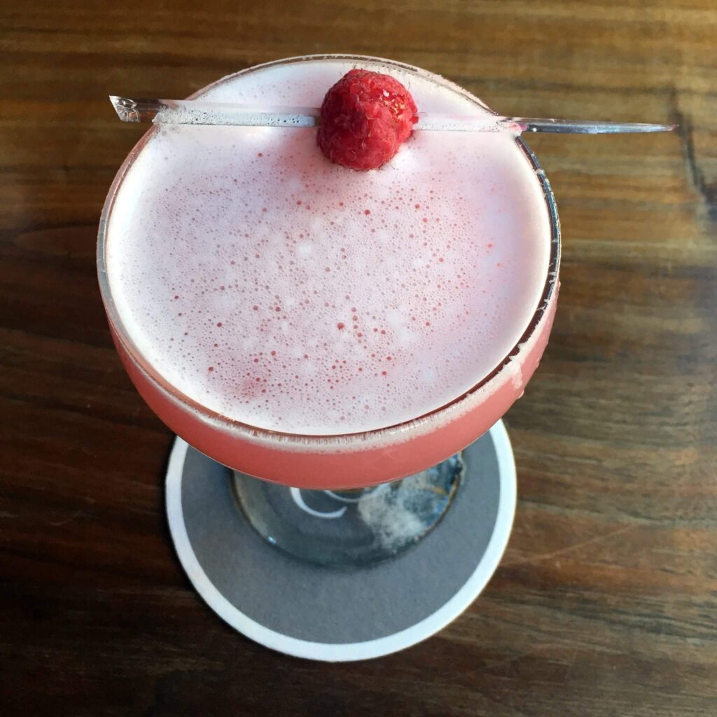 Clover club cocktail