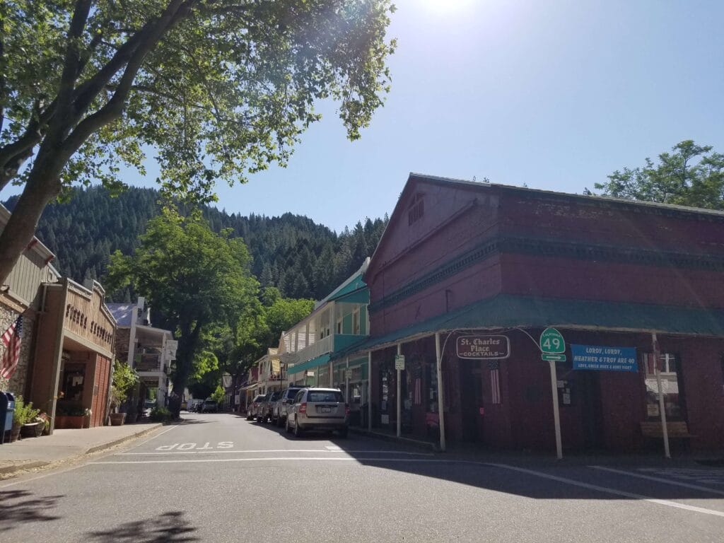 Downieville california highway 49