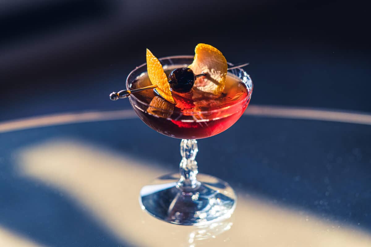 Midnight manhattan cocktail recipe