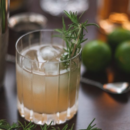 Rosemary paloma cocktail recipe featured