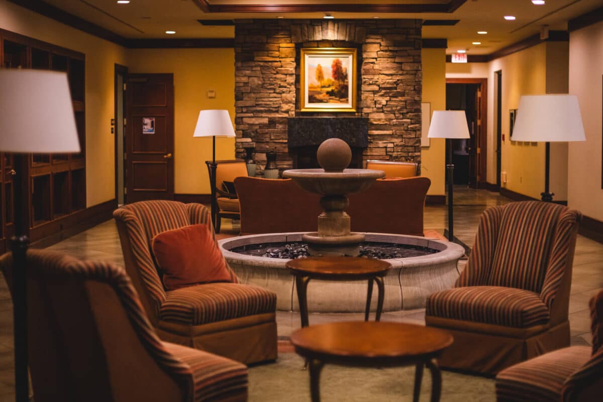 Funeral home interior