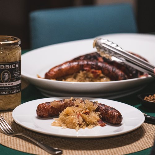 Braised sauerkraut and sausage recipe