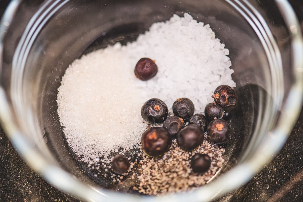 Add spices to the casserole.