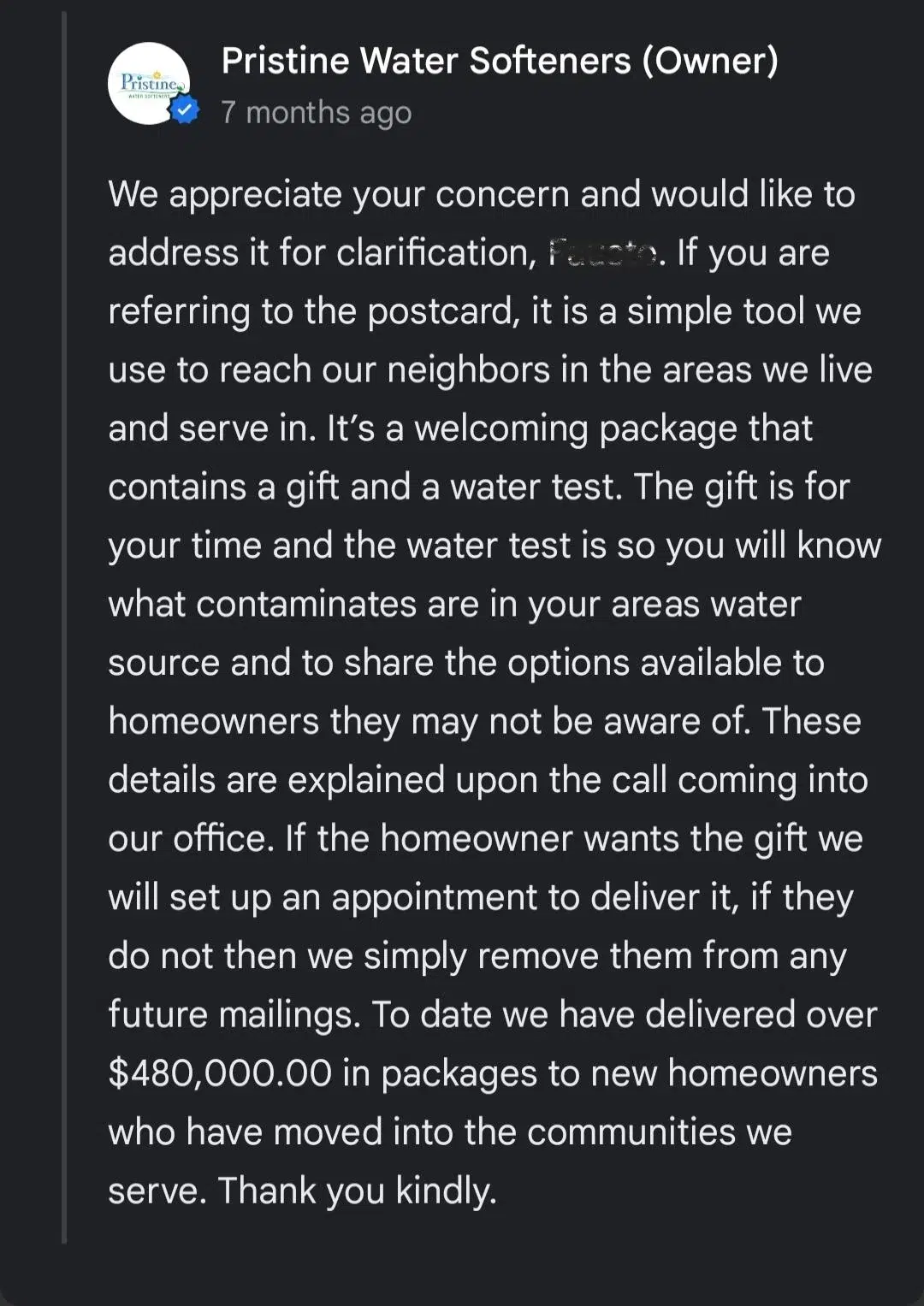 Notice of parcel on hold july 2024 company response