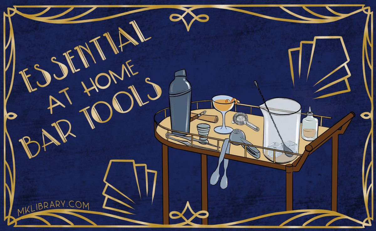 Essential at home bar tools Bar tool set home essentials mk library featured