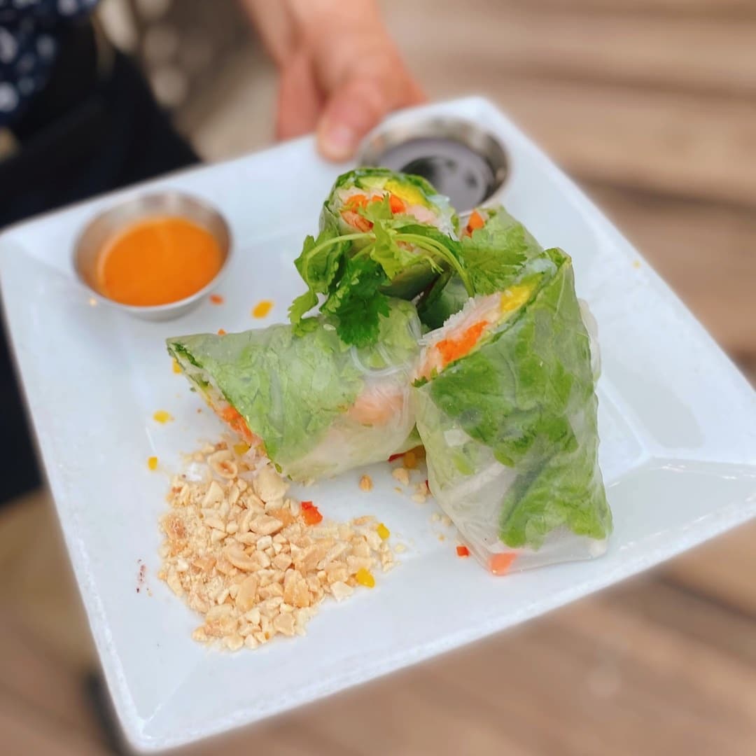 Best restaurants in slo, novo avocado-shrimp spring rolls
