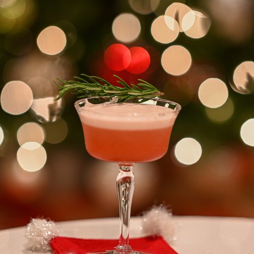 Christmas campari sour cocktail recipe