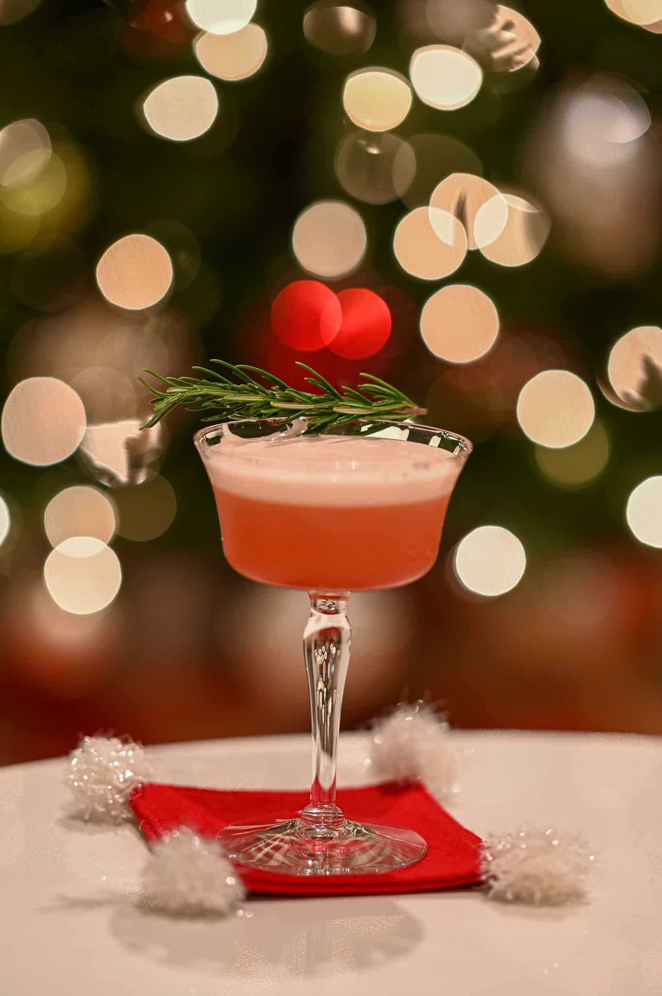 Christmas campari sour cocktail recipe