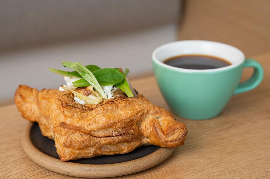 Savory galette and coffee at la franquette in sacramento