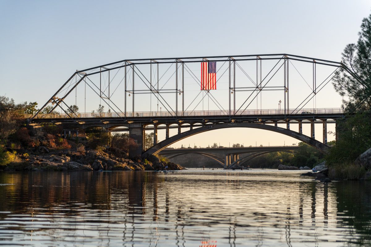 Lake natoma california folsom bridge