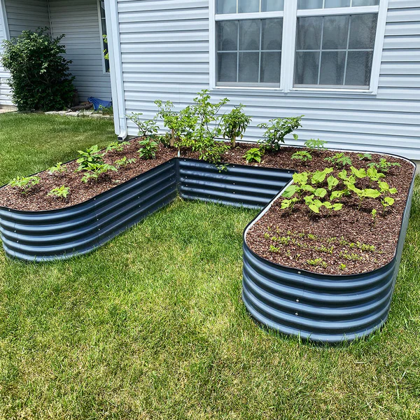 Creating a herbal garden with metal raised garden beds