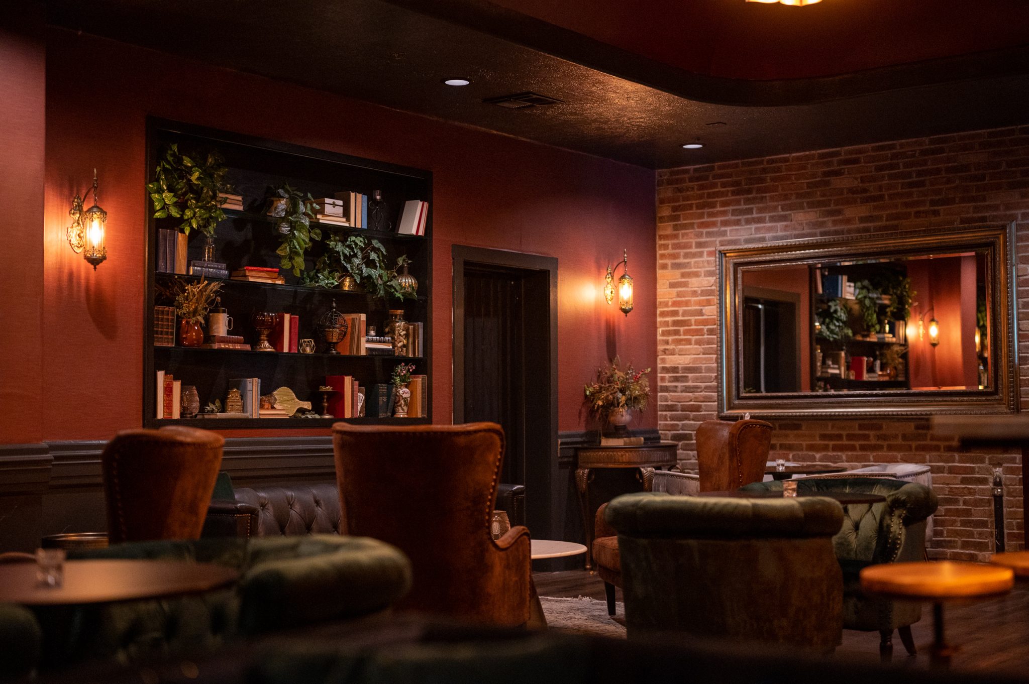 The backroom at gaslight co seating and books