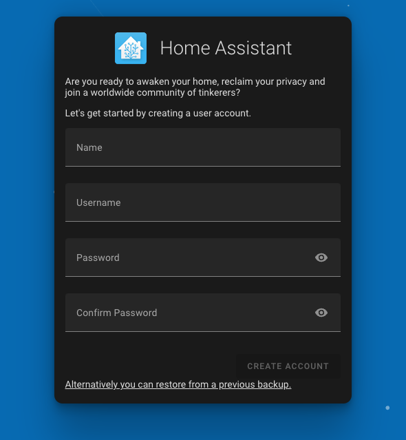How to install home assistant on synology user account