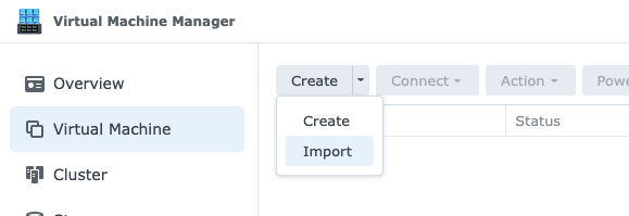 How to install home assistant on synology vmm import