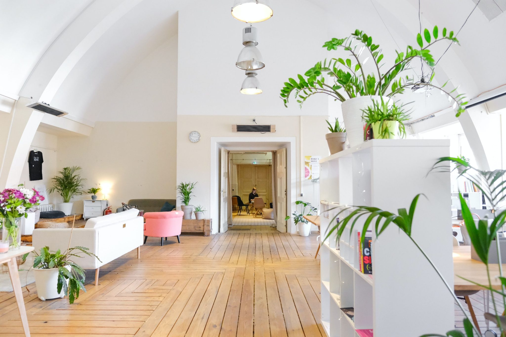 Creating a welcoming and inspiring office environment with floral arrangements