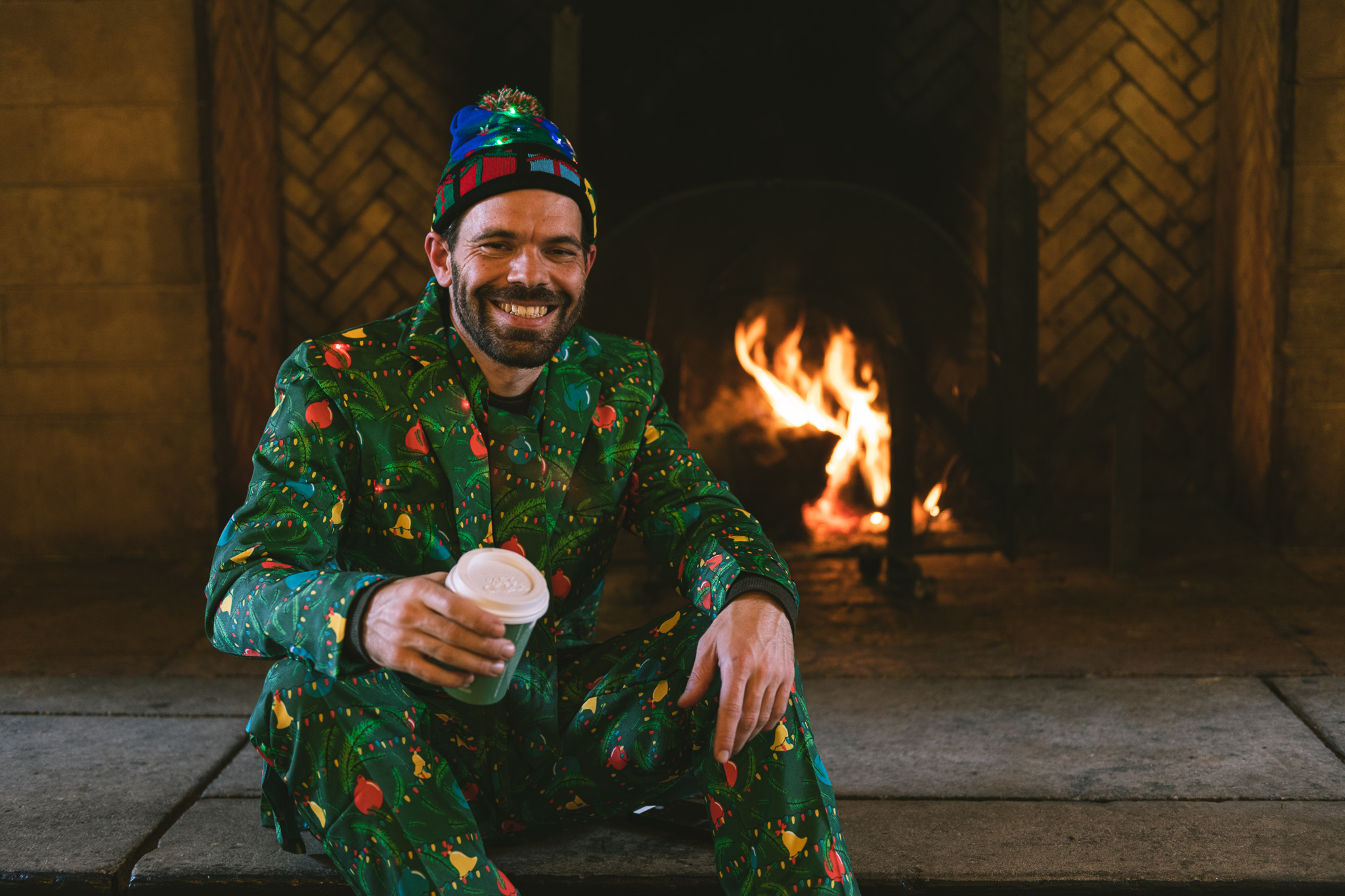 Best ugly christmas sweaters three piece led christmas suit