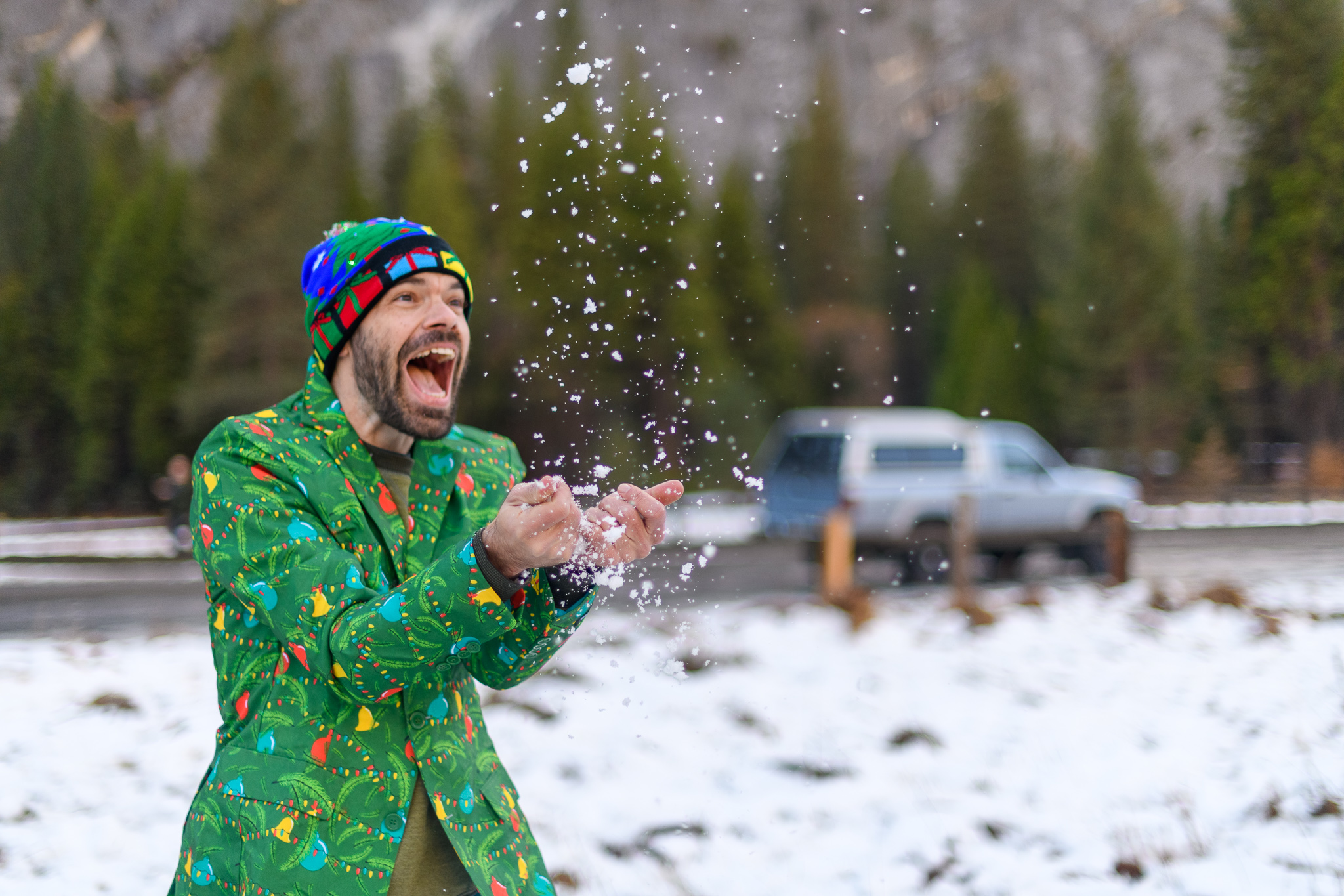 Best ugly christmas sweaters in the snow