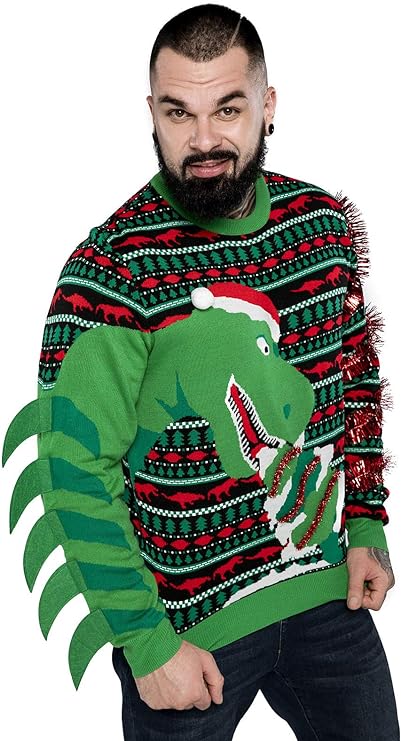 Ugly christmas sweaters tree-rex sweater