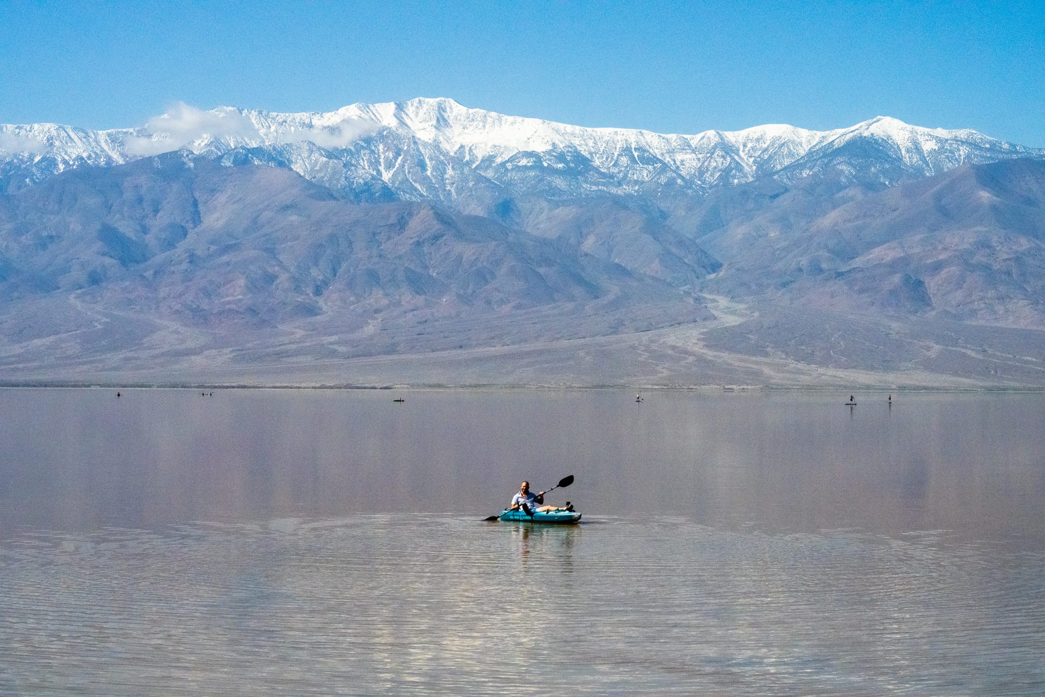 Kayaking death valley national park