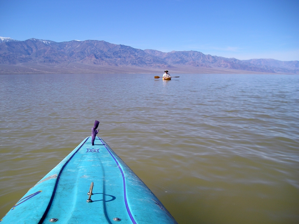 Visiting lake manly in badwater basin death valley national park kayaking nps