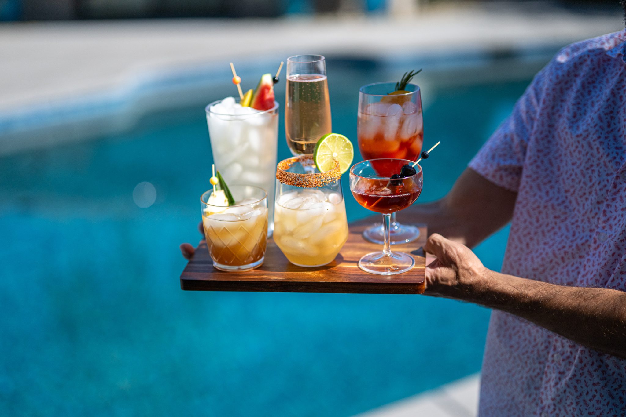 Acrylic drinking glasses