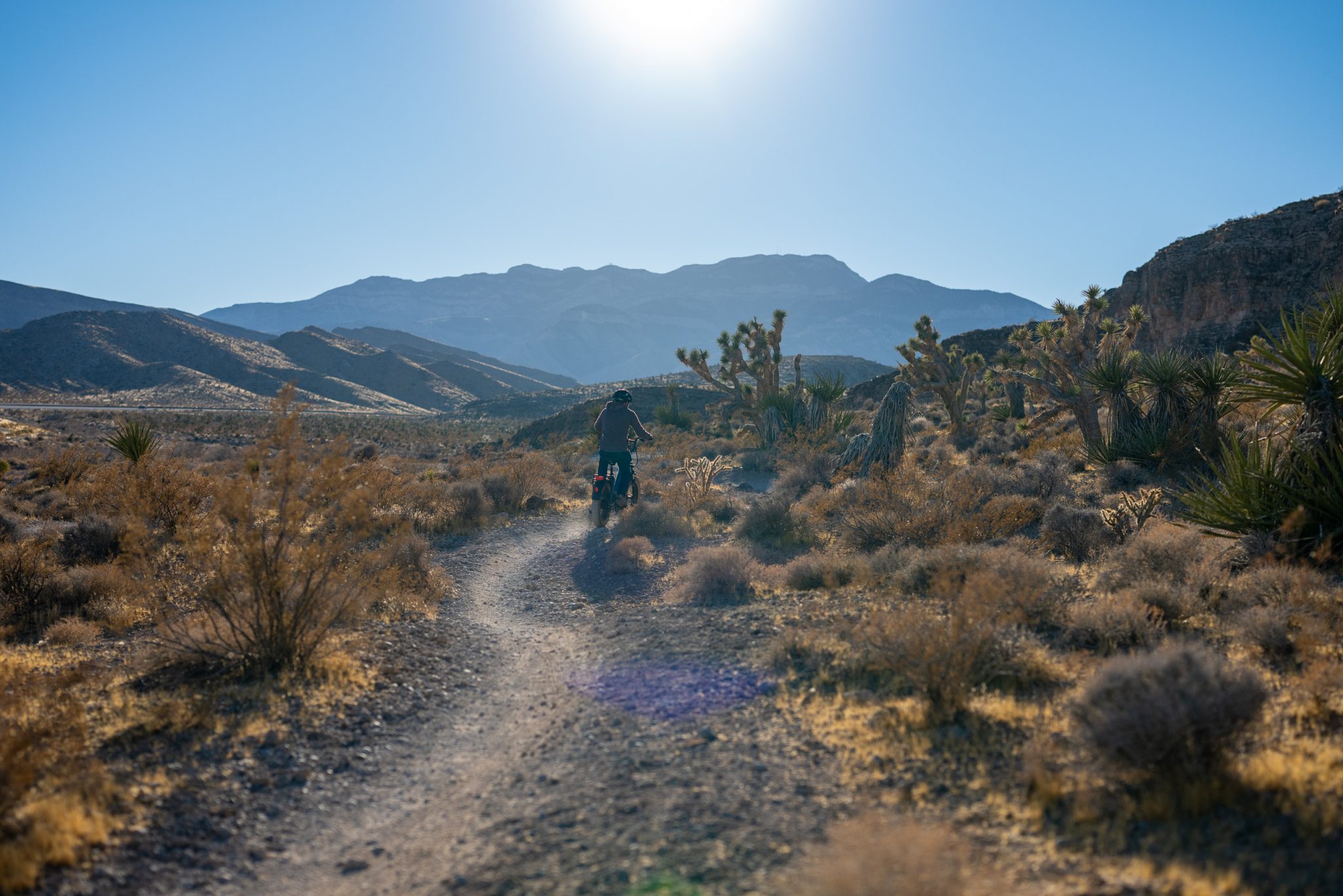 Riding the aima 2025 big sur ebike through red rock and blue diamond mk riding
