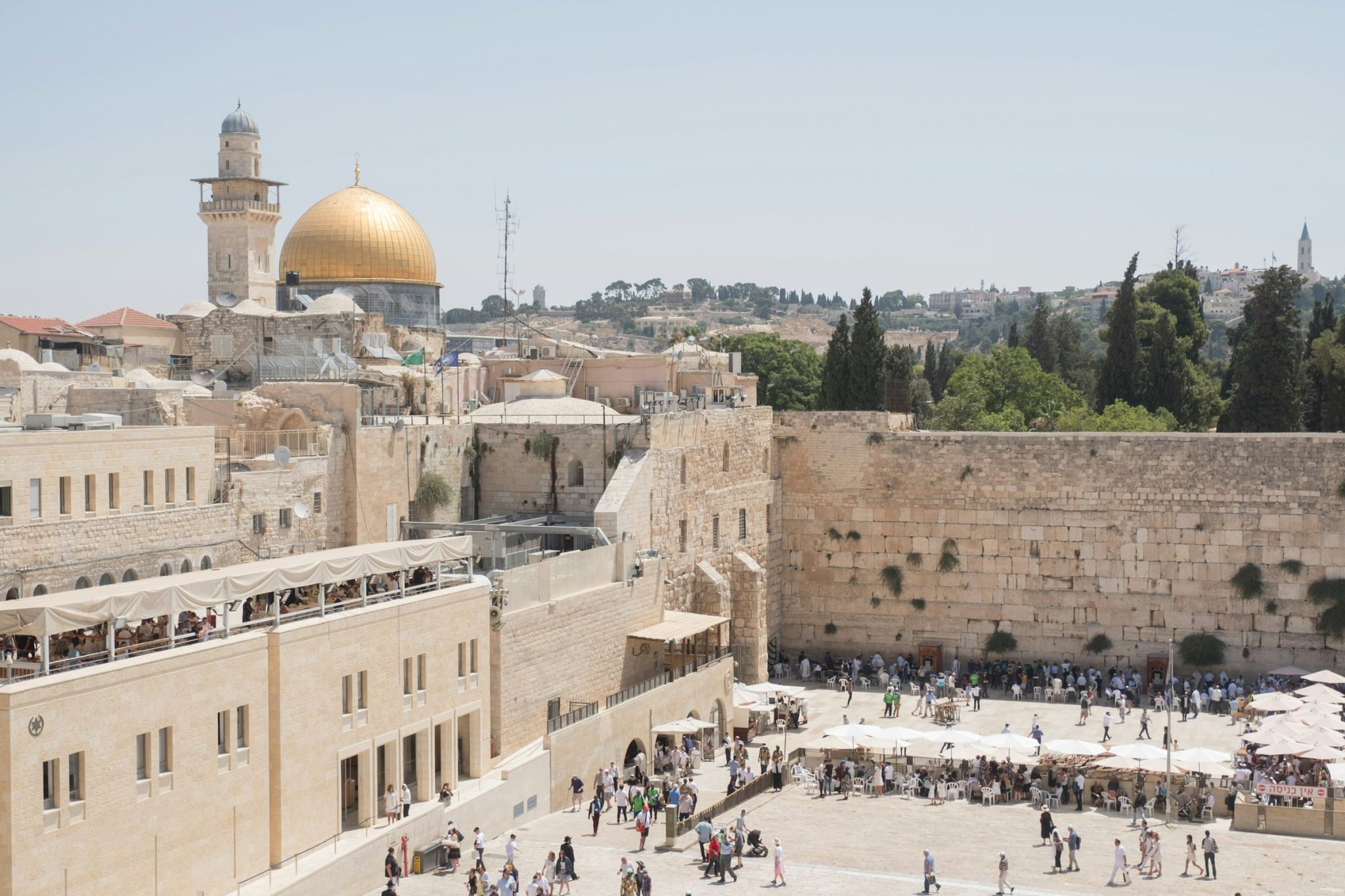 The unique four quarters of old jerusalem