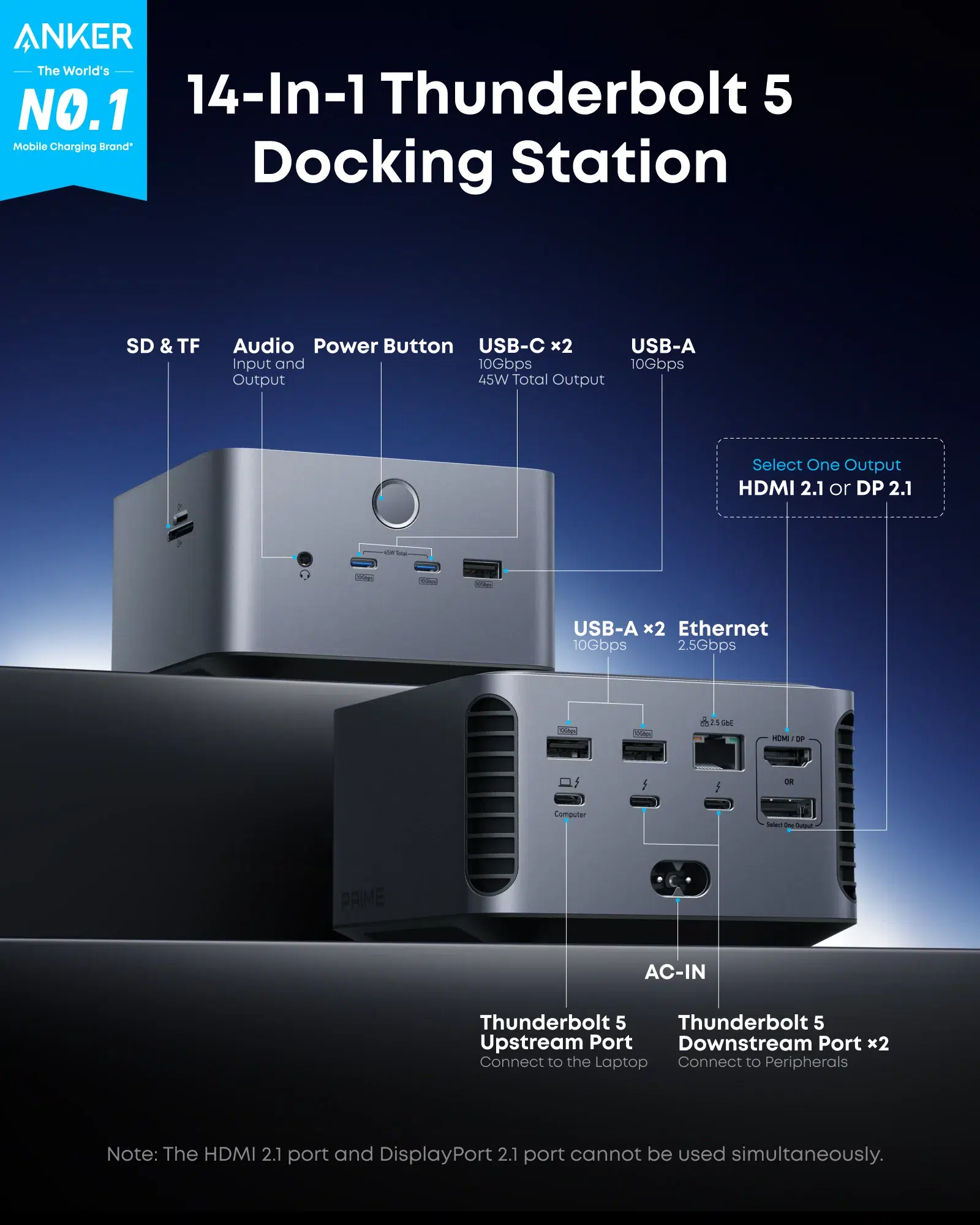 Anker prime tb5 docking station Anker prime tb5 docking station