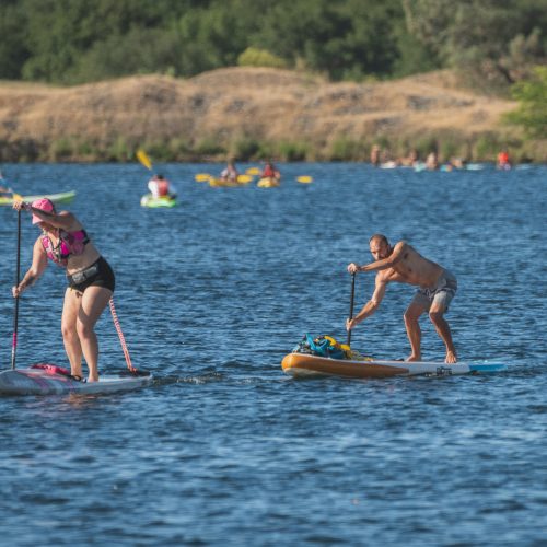 Paddleboard exercise and post workout recovery mk