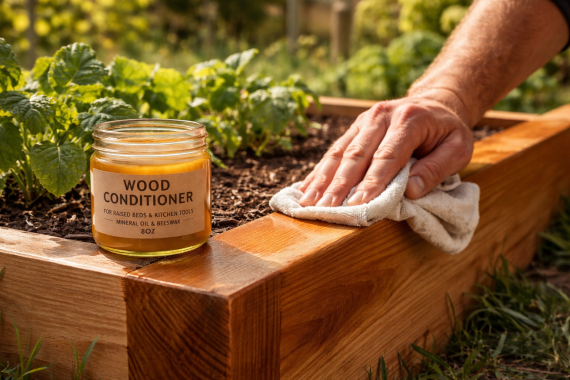All-natural wood conditioner for garden beds & kitchen tools - image 4