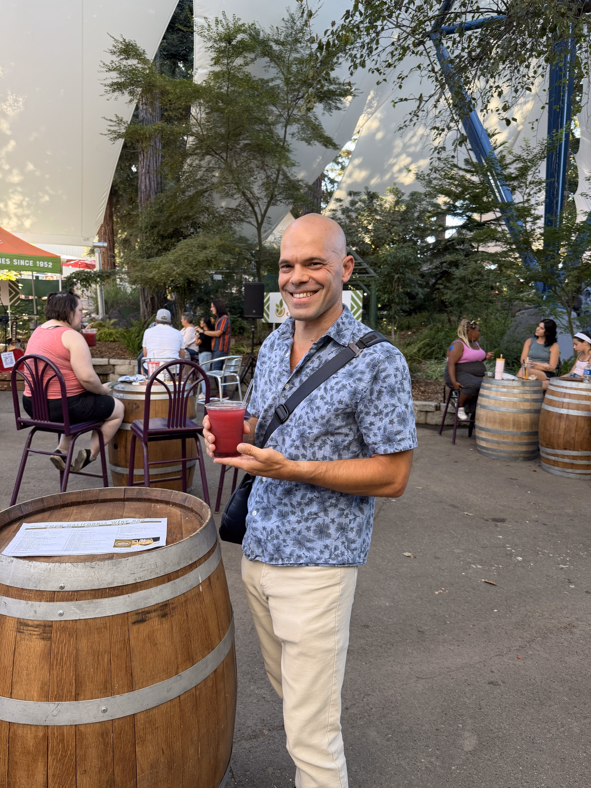 The california state fair: a local's guide to the last summer fair 4 the heat does not break at the california state fair so much as give up. The writer holding a red wine cup at the california wine bar barrels at the state fair