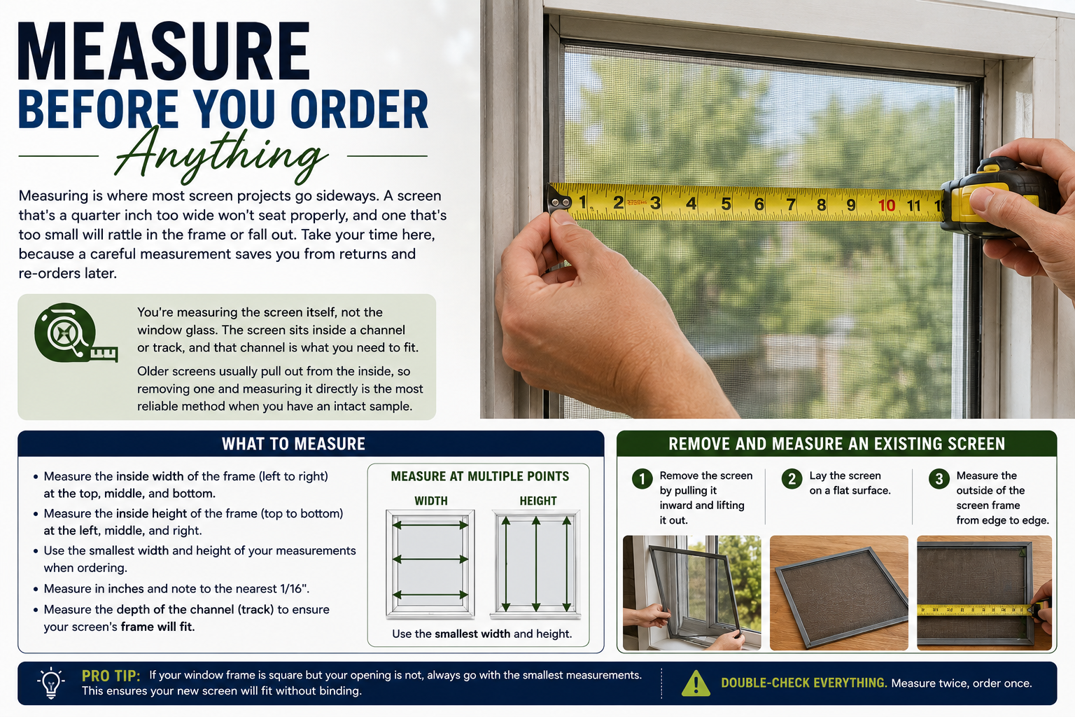 How to choose and install replacement window screens in bulk